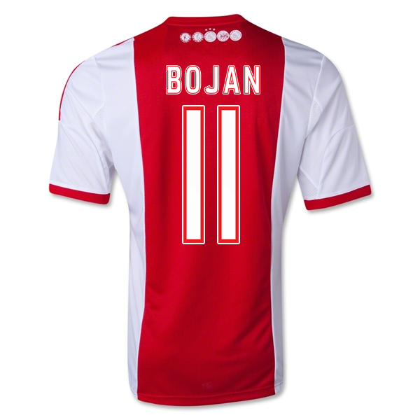 13-14 Ajax #11 Bojan Home Soccer Jersey Shirt