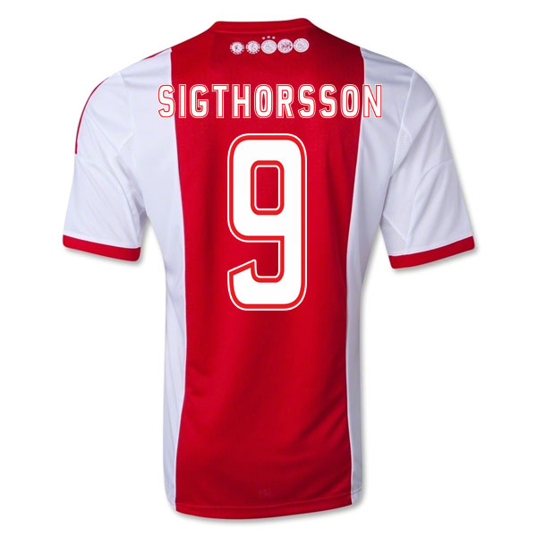 13-14 Ajax #9 Sigthorsson Home Soccer Jersey Shirt