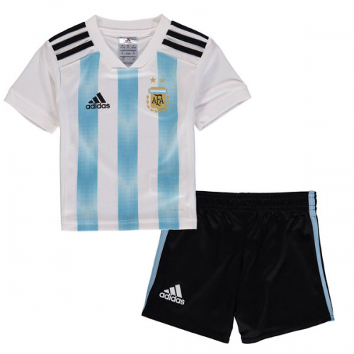 Kids Argentina 18/19 Home Soccer Kits (Shirt+Shorts)