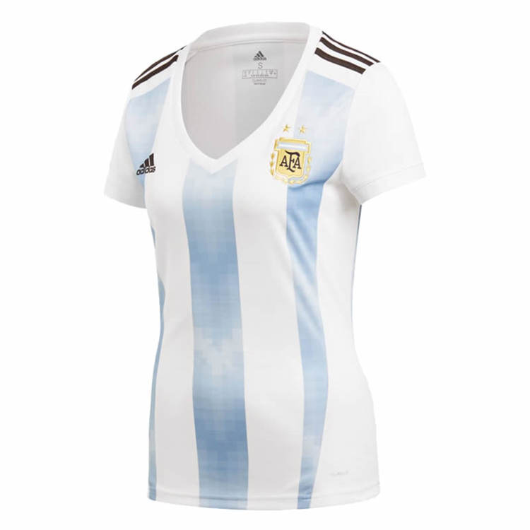 Argentina 2018 World Cup Home Women Soccer Jersey Shirt