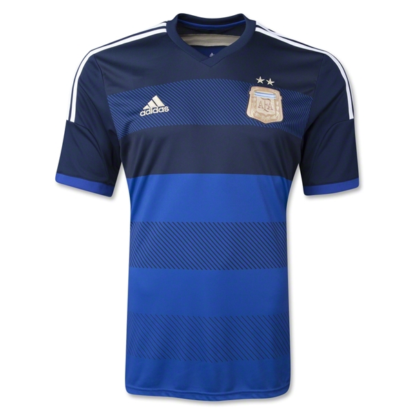 2014 World Cup Argentina Away Blue Soccer Jersey Shirt