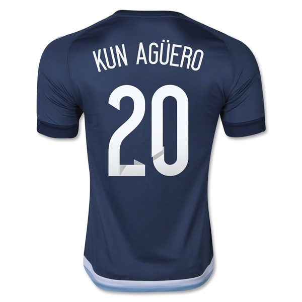 2015/16 Argentina KUN AGUERO #20 Away Soccer Jersey