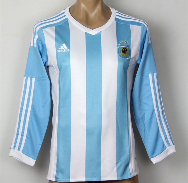 Argentina 2015 LS Home Soccer Jersey