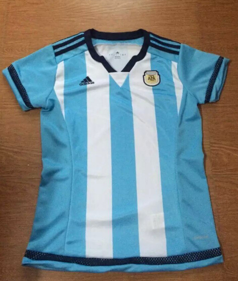 Argentina 2015 Home Soccer Jersey Women