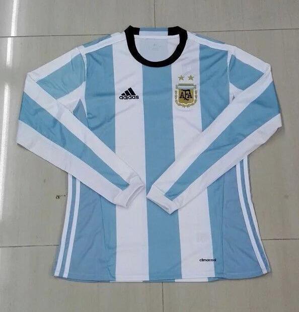 Argentina 2016 LS Home Soccer Jersey