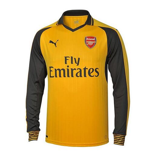 Arsenal 2016/17 Long Sleeve Away Soccer Jersey