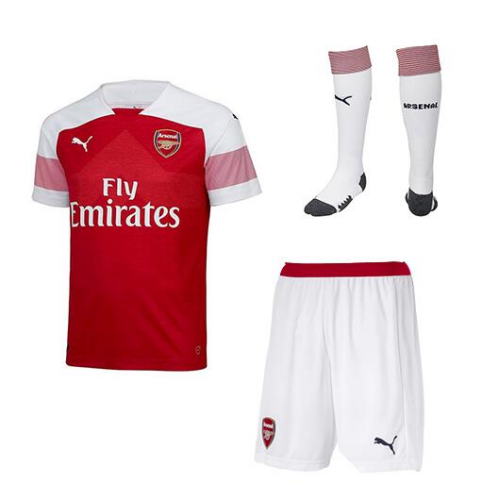 18-19 Arsenal Home Soccer Jersey Full Kits