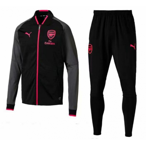 18-19 Arsenal Jacket Black and Pants