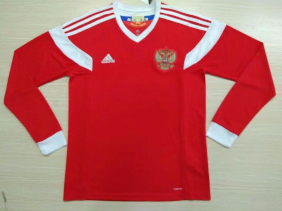 Russia 2018 World Cup Home Long sleeve Soccer Jersey