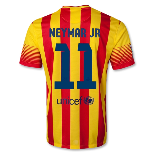 13-14 Barcelona #11 NEYMAR JR Away Soccer Jersey Shirt