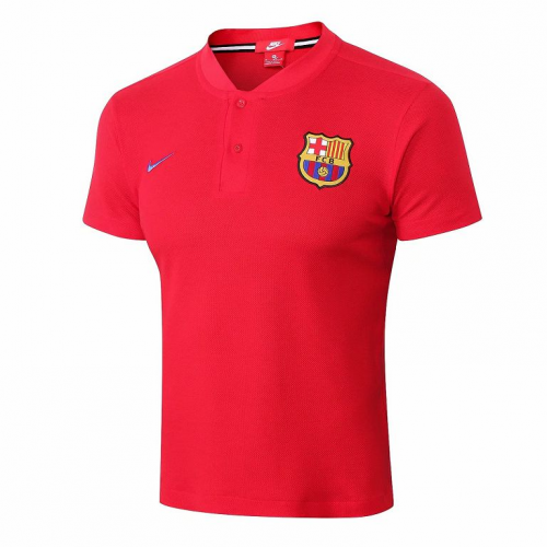 Barcelona 18/19 Polo Jersey Shirt Red