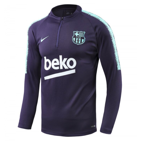 Barcelona 18/19 Training Sweat Top Purple