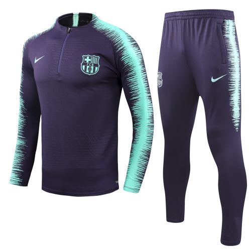 Barcelona 18/19 Training Sweat Top Tracksuit Purple VaporKnit Strike With Pants