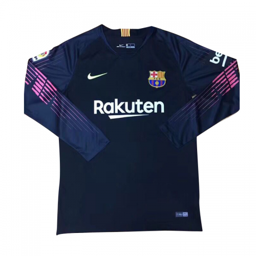 Barcelona 18/19 Goalkeeper Purple Long Sleeve Soccer Jersey Shirt