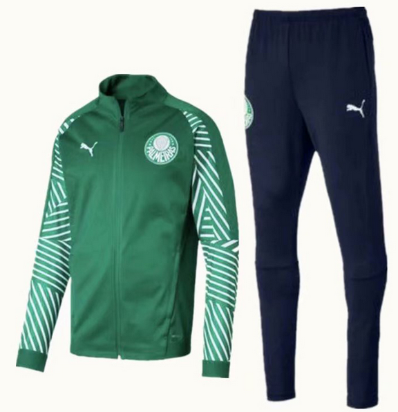 Palmeiras 19/20 Green Training Suits Jacket Top with Pants