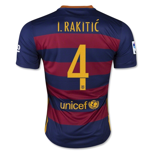 Barcelona 2015-16 I. RAKITIC #4 Home Soccer Jersey