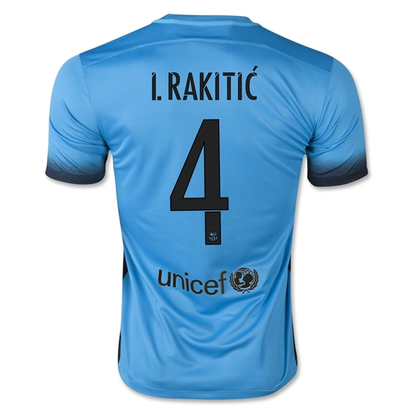 Barcelona 2015-16 I. RAKITIC #4 Third Soccer Jersey