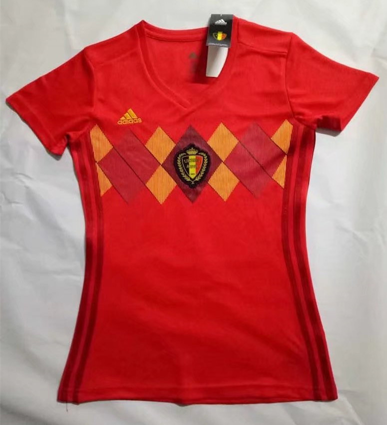 Belgium 2018 World Cup Home Women's Soccer Jersey
