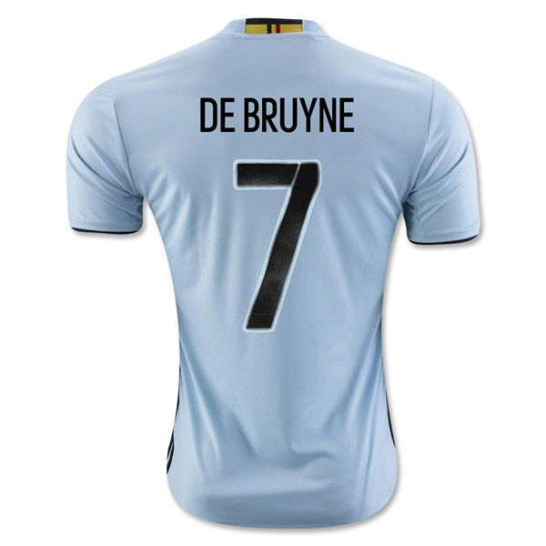 Belgium 2016 DE BRUYNE #7 Away Soccer Jersey