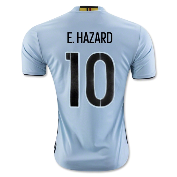 Belgium 2016 E. HAZARD #10 Away Soccer Jersey