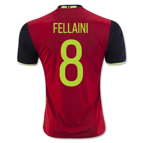 Belgium 2016 FELLAINI #8 Home Soccer Jersey