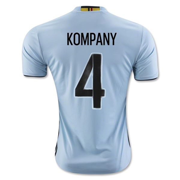 Belgium 2016 KOMPANY #4 Away Soccer Jersey