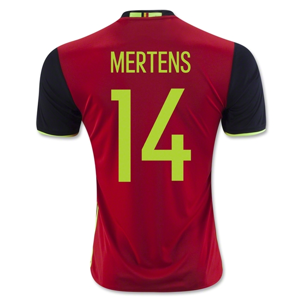 Belgium 2016 MERTENS #14 Home Soccer Jersey