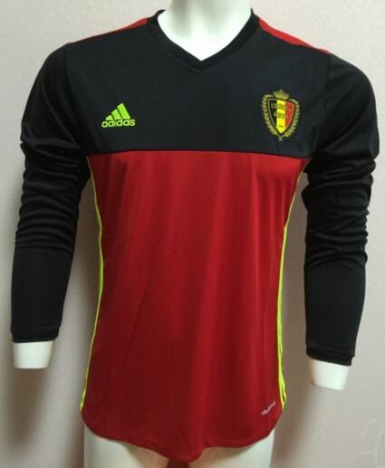 Belgium 2016 LS Home Soccer Jersey