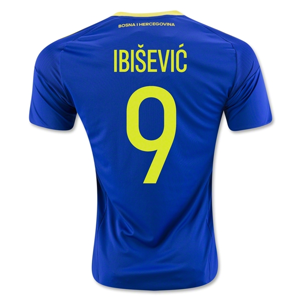 Bosnia and Herzegovina 2016 IBISEVIC #9 Home Soccer Jersey