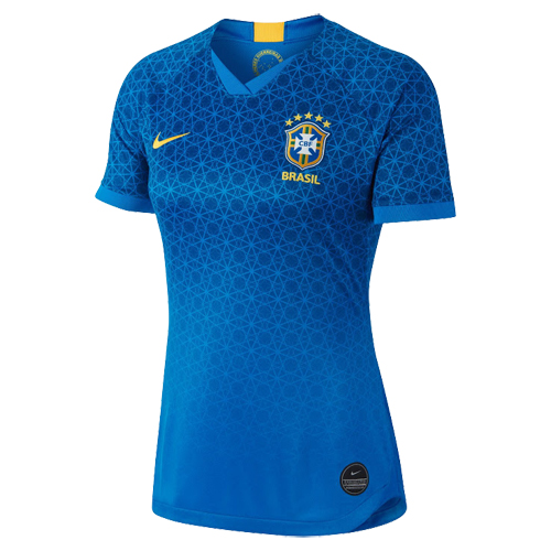 Women Brazil 2019 World Cup Away Soccer Jersey Shirt