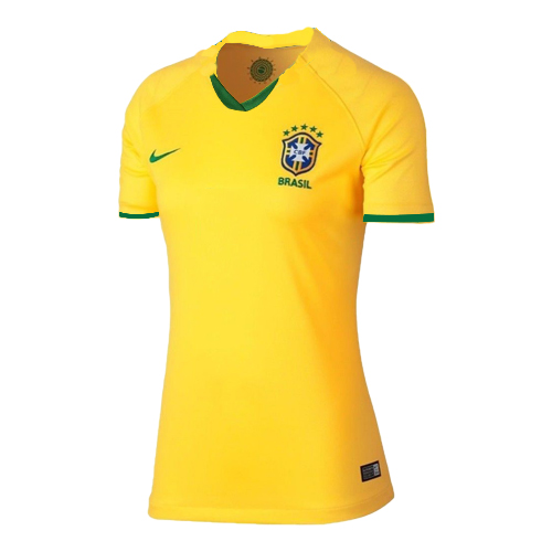 Women Brazil 2019 World Cup Home Soccer Jersey Shirt