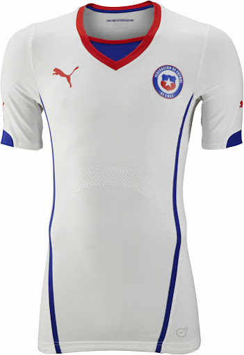2014 FIFA World Cup Chile Away Soccer Jersey Football Shirt