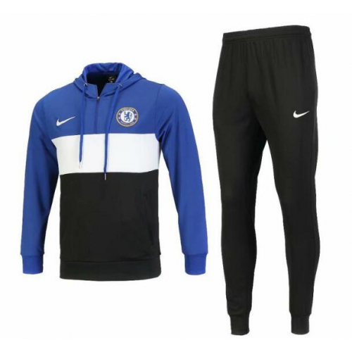 Chelsea 2018/19 Training Kits Blue Hoodie and Pants