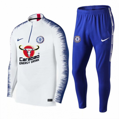 Chelsea 2018/19 Training Kits White Jacket and Pants