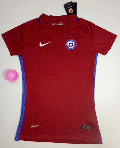 Chile 2016/17 women's Home Soccer Jersey
