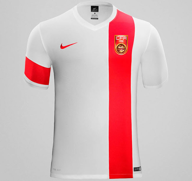 2015-16 China National Away Soccer Jersey White