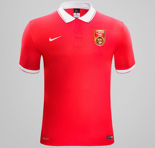 2015-16 China National Home Soccer Jersey Red