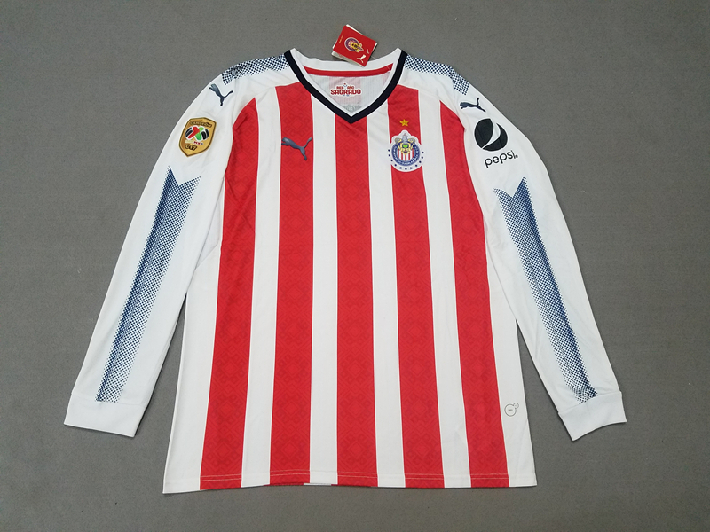 Chivas 2017/18 Home LS Soccer Jersey