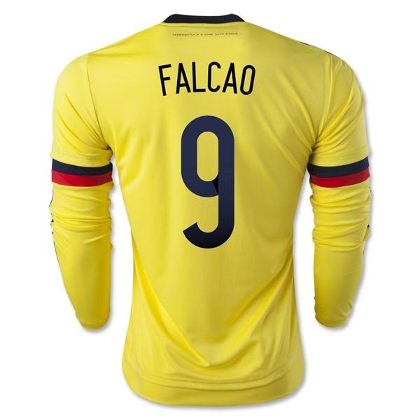 Colombia 2015 FALCAO #9 LS Home Soccer Jersey