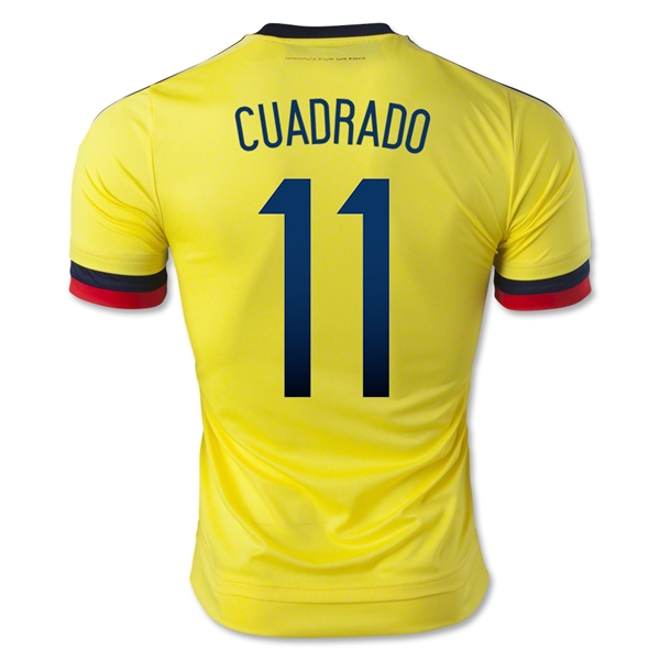 2015 Colombia CUADRADO #11 Home Soccer Jersey