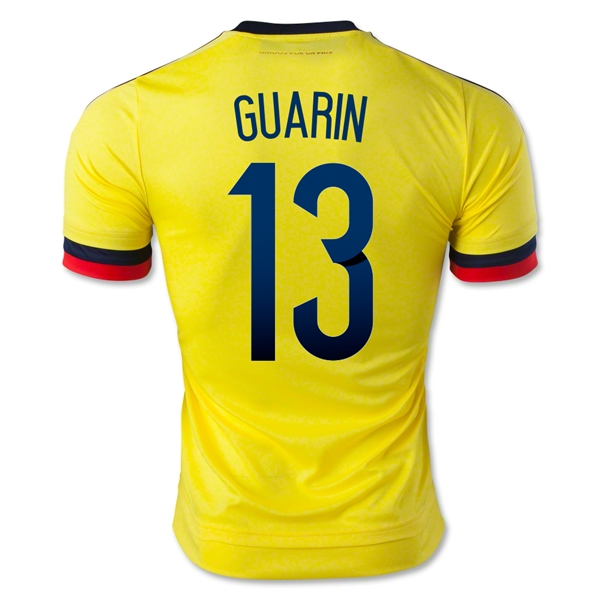 2015 Colombia GUARIN #13 Home Soccer Jersey