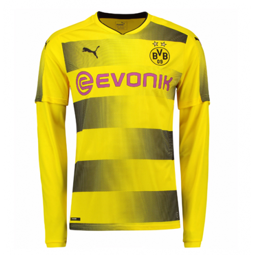 Borussia Dortmund 2017/18 Home LS Soccer Jersey