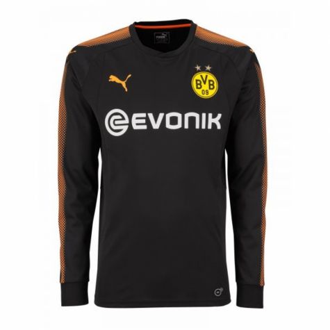 Borussia Dortmund 2017/18 Black Goalkeeper LS Soccer Jersey Shirt