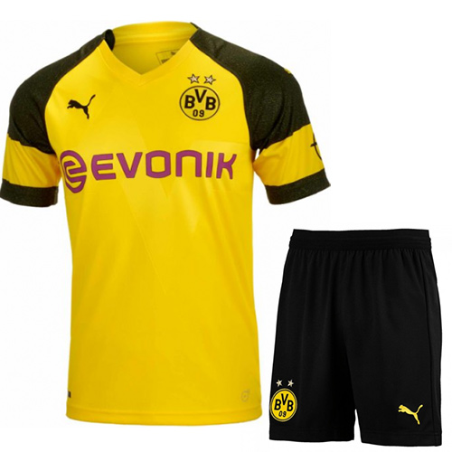 Dortmund 18/19 Home Soccer Kits (Shirt + Shorts)
