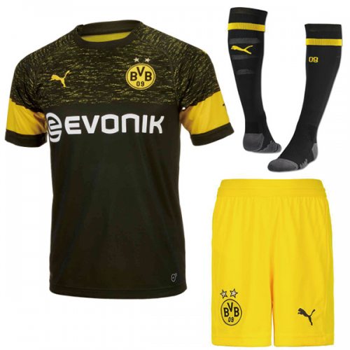 Dortmund 18/19 Away Soccer Sets (Shirt + Shorts + Socks)