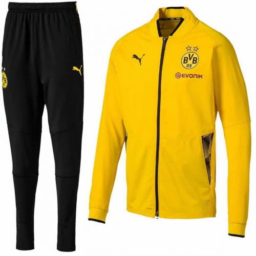 Dortmund 18/19 Training Jacket Top Tracksuit Yellow With Pants