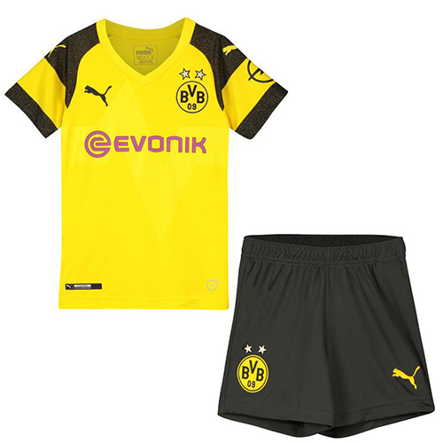 Kids Dortmund 18/19 Home Soccer Kits (Shirt + Shorts)