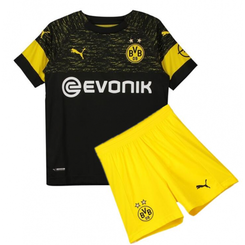Kids Dortmund 18/19 Away Soccer Kits (Shirt + Shorts)