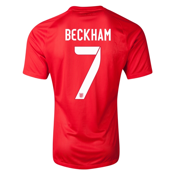 2014 England BECKHAM #7 Away Soccer Jersey