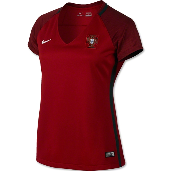 Portugal 2016 Euro Women's Home Soccer Jersey